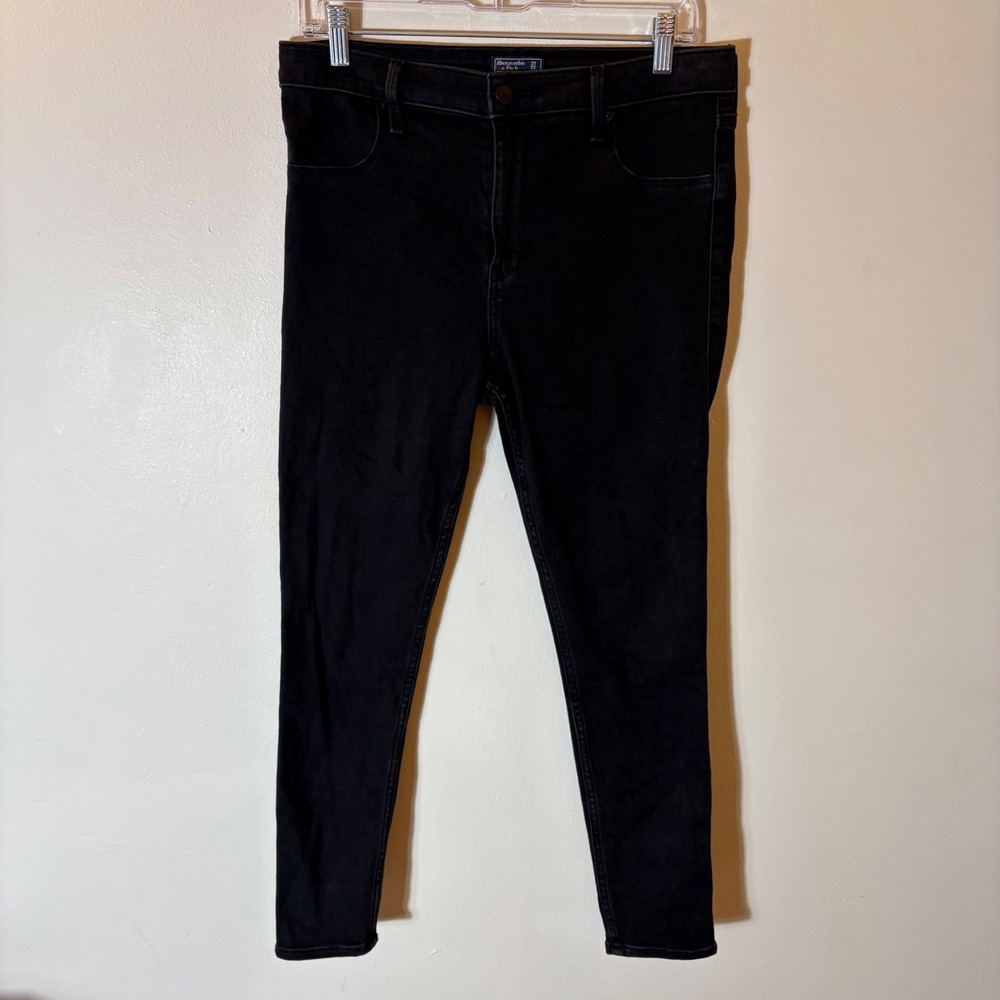 Abercrombie & Fitch Simone High Rise Jean Legging Black Skinny Size 31/12S